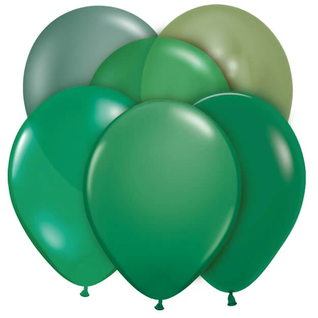 Dark Green Latex Balloons