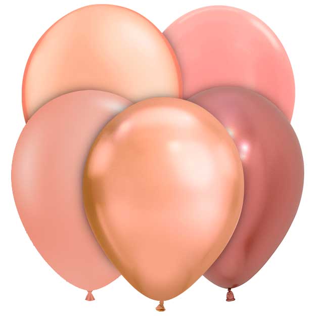 Rose Gold Latex Balloons