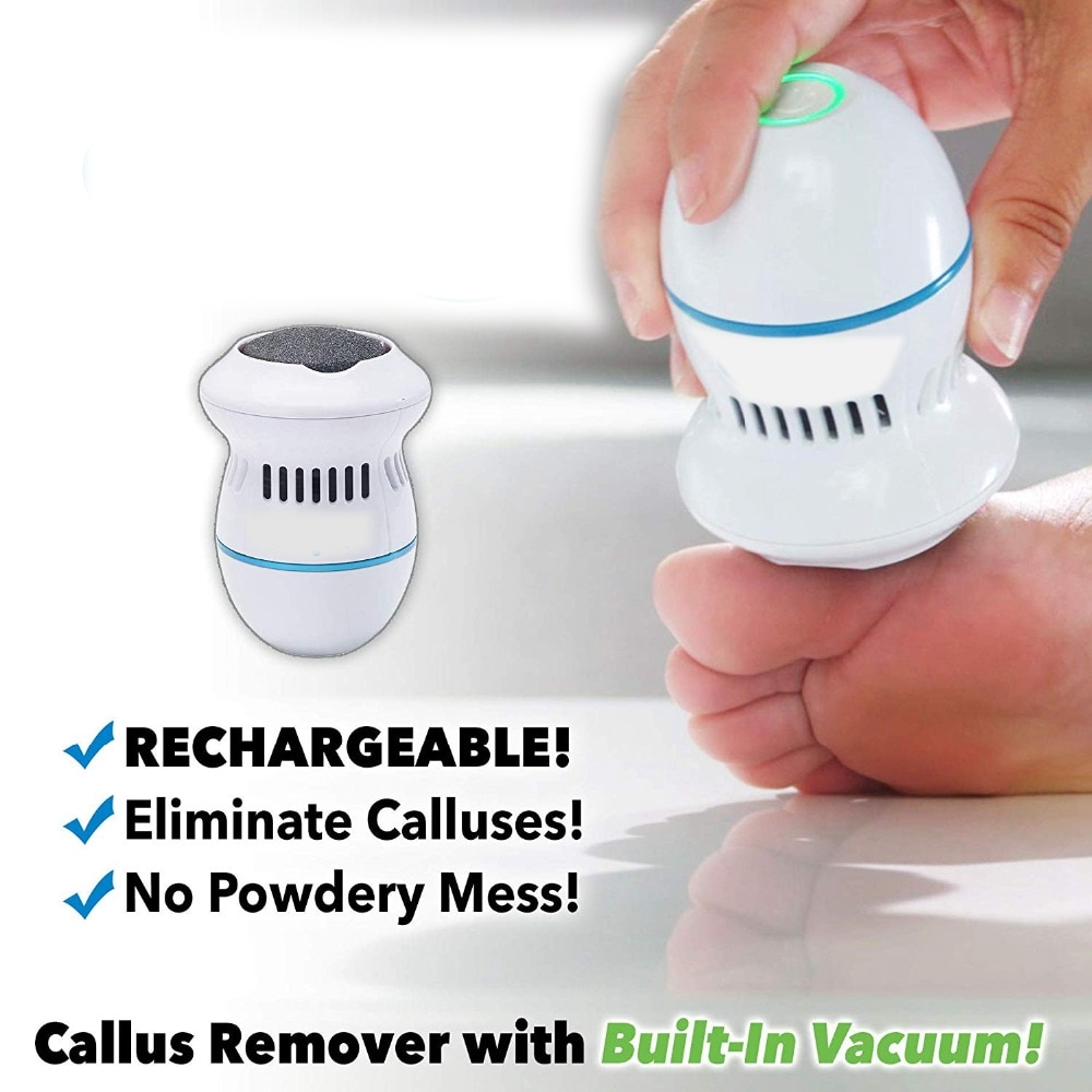 Pedi Vac Callus Remover for Feet with Built-in Vacuum Remove Dead Skin from  Feet 