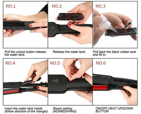 Instructions in Using Infrared & Steam Straightener