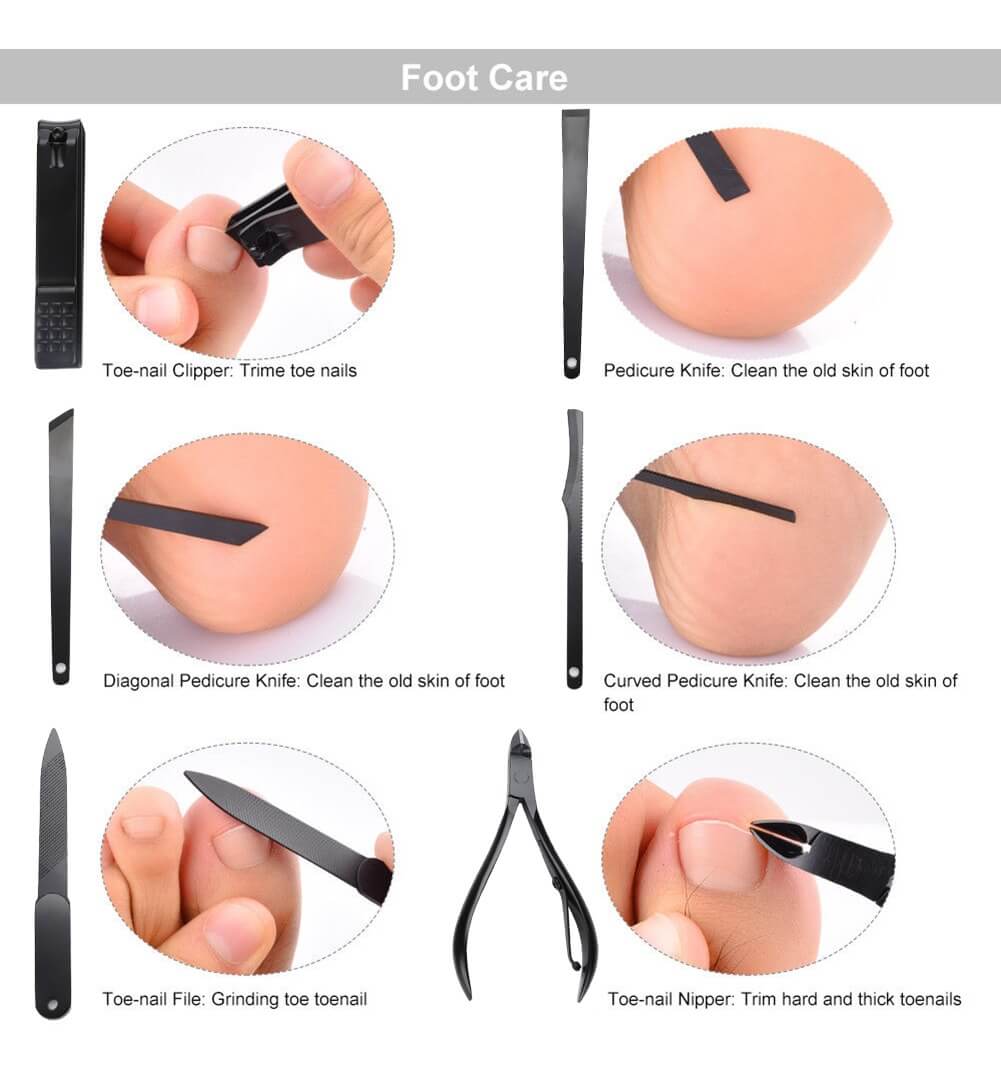 How To Use 15 Piece Professional Manicure Set