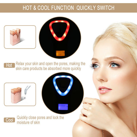 hot and cold facial massager for anti aging