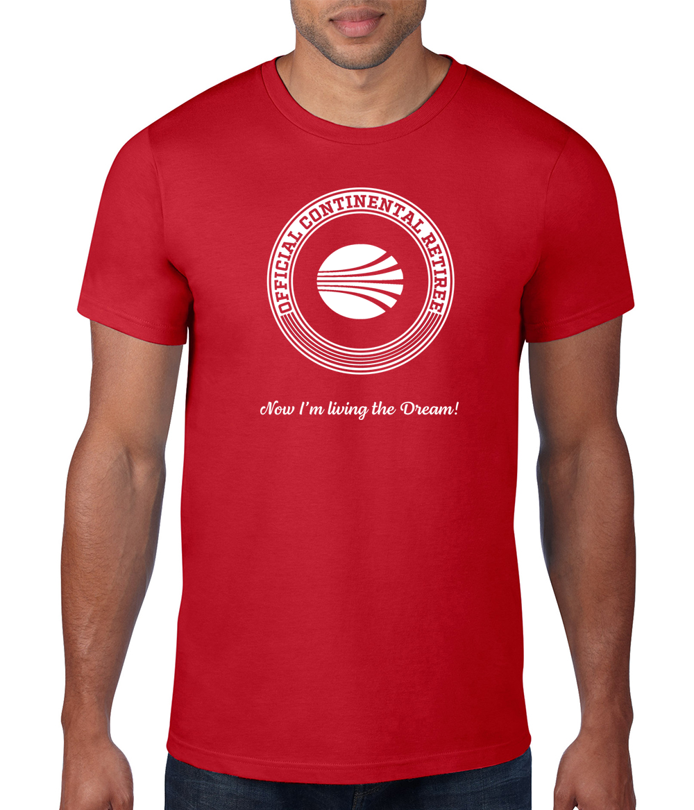Continental Retiree T-shirt – Airline Employee Shop