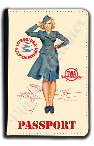 TWA Petty Girl Passport Case – Airline Employee Shop