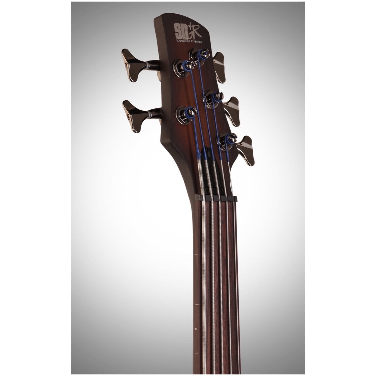 Ibanez SRF705 Portamento Fretless Electric Bass, 5-String, Brown