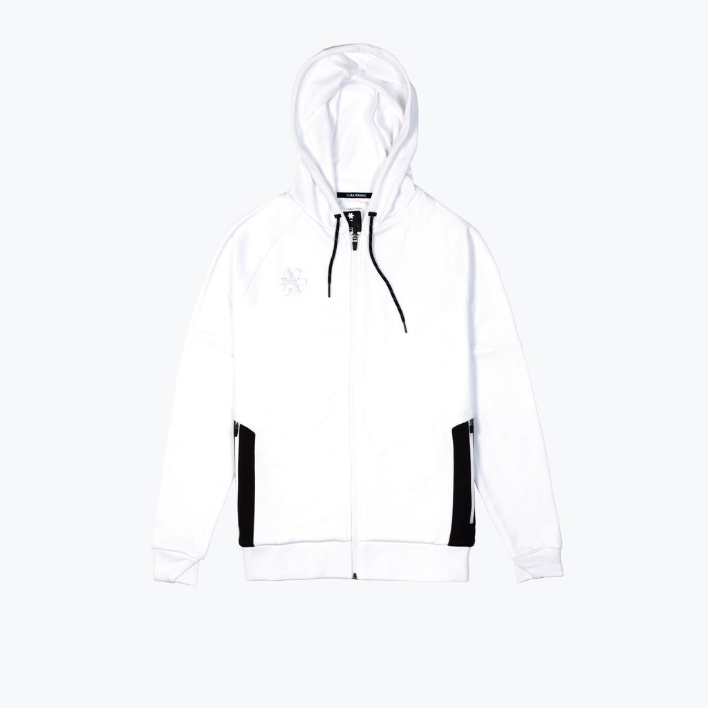 white zip hoodie mens