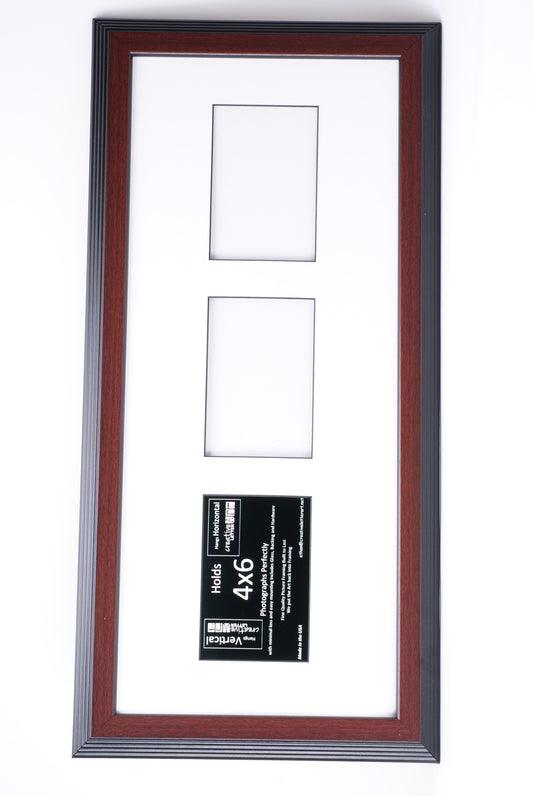 4x6-inch 2-6 Opening Driftwood Vertical Picture Frame –