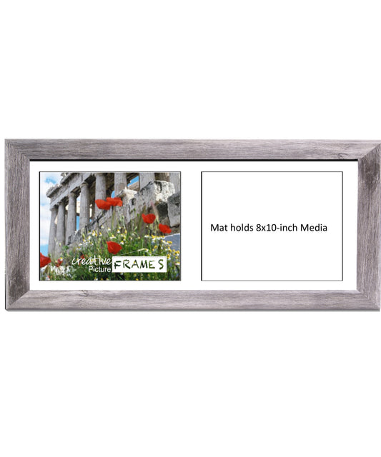 4x6-inch 2-14 Opening Driftwood Picture Frame –