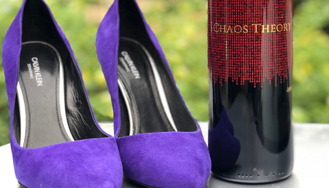 Wine IsShoes - Calvin Klein Heels and Brown Estate Wine