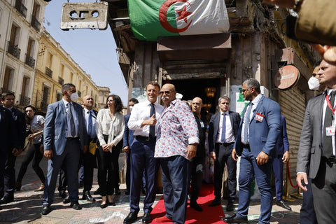 Emmanuel Macron Boualem Benhaoua Disco Maghreb Oran Algérie