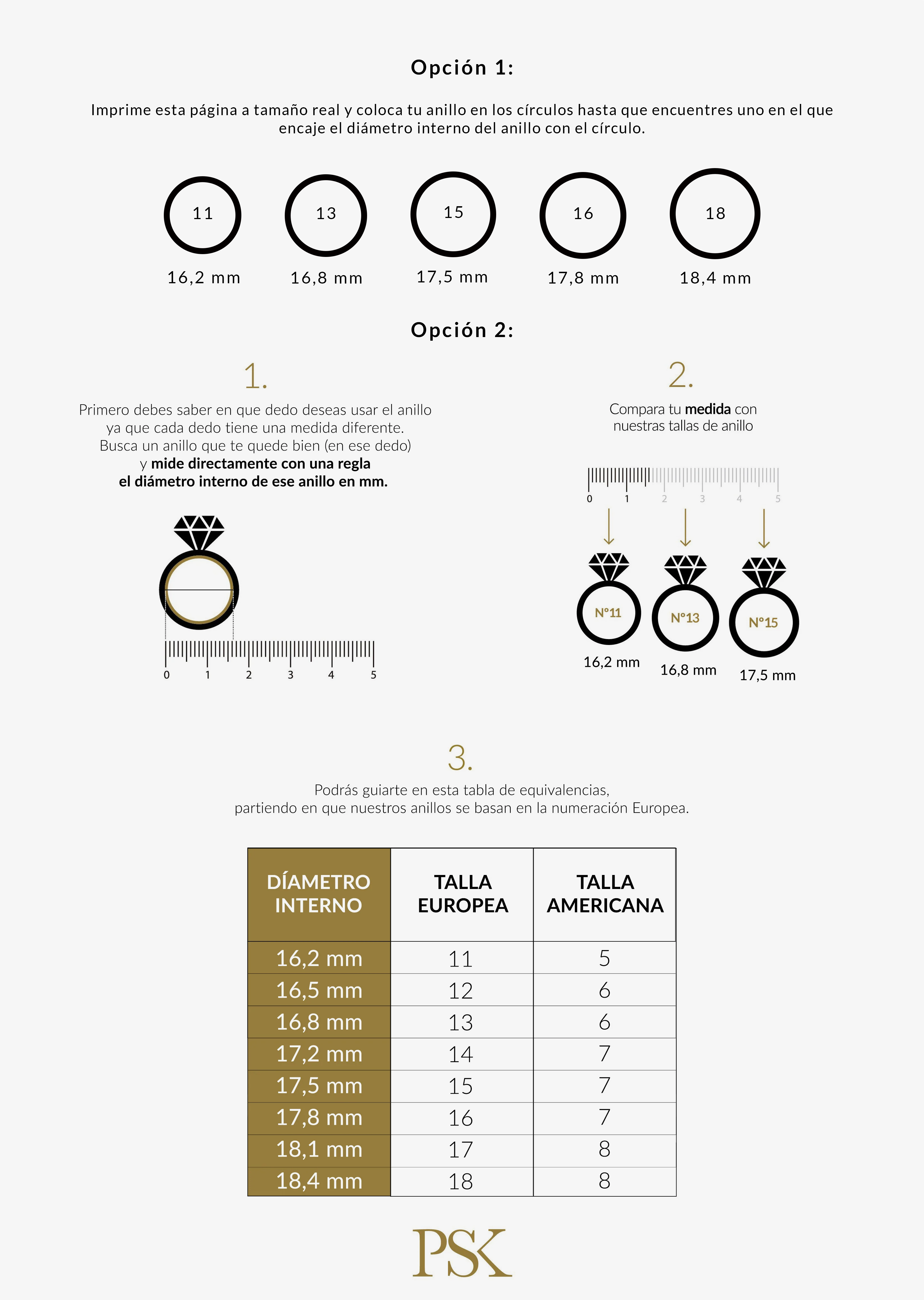 ¿Cómo saber cuál es la medida de tu anillo?