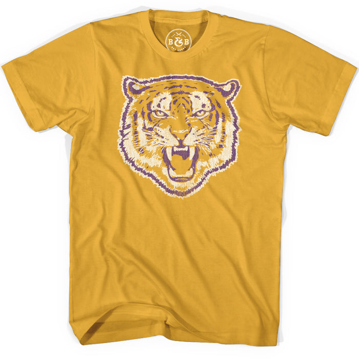mustard tiger shirt