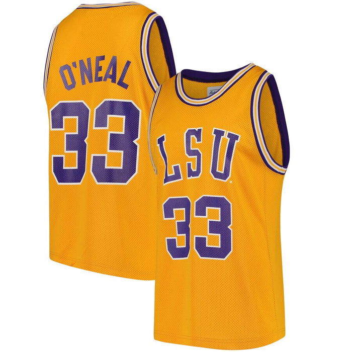 Retro Brand LSU Tigers #33 Shaquille O 