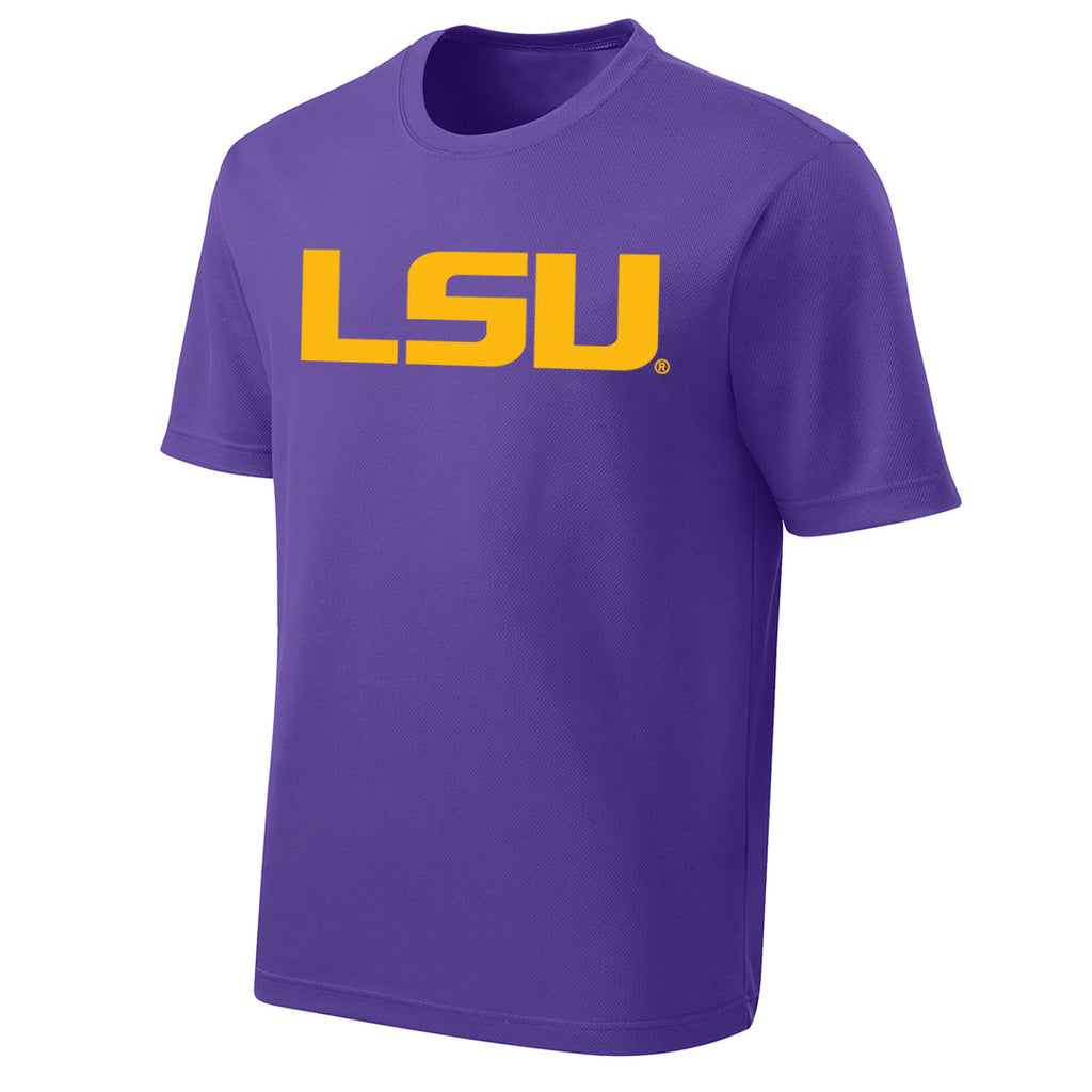 LSU Tigers Performance Mesh Geaux Font Kids T-Shirt - Purple — Bengals ...
