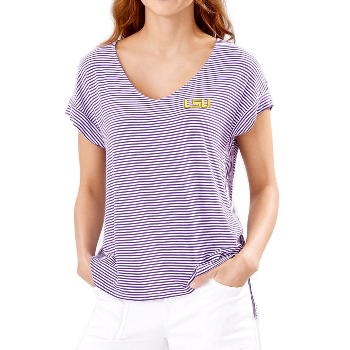 lsu v neck t shirts