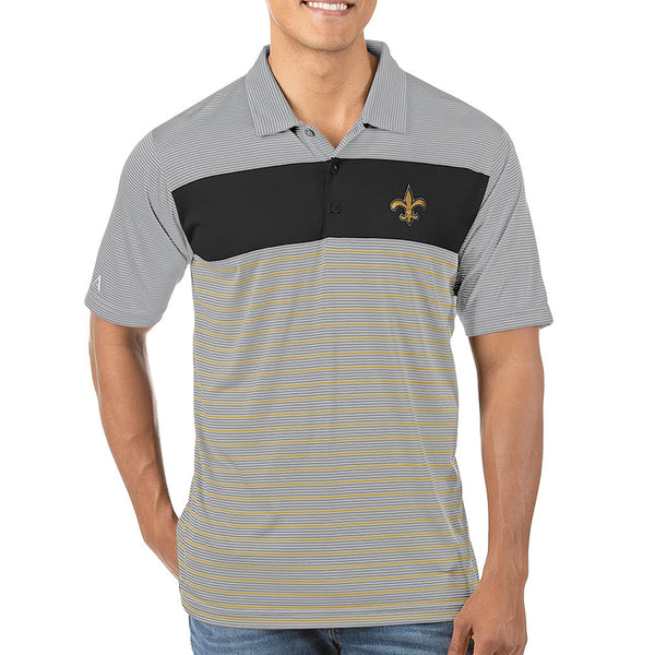 Antigua Apparel / Women's New Orleans Saints Black Legacy Pique Polo