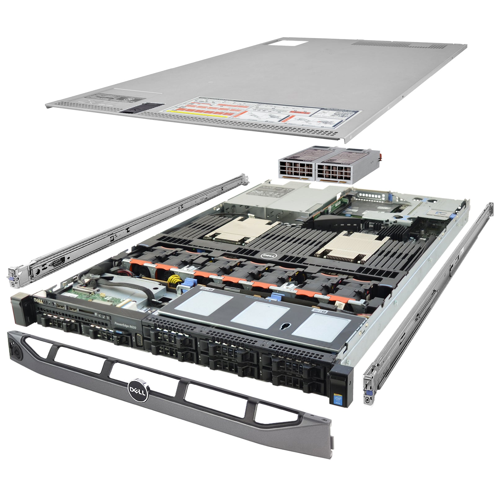 Dell PowerEdge R630 Server 2.20Ghz 40-Core 384GB RAM 6x New 2TB SSD 2x Caddies