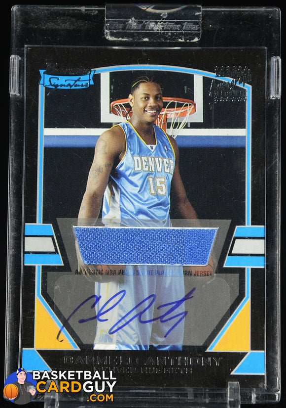 Carmelo Anthony 2003-04 Bowman Signature Edition #77 #/1170 JSY AU RC