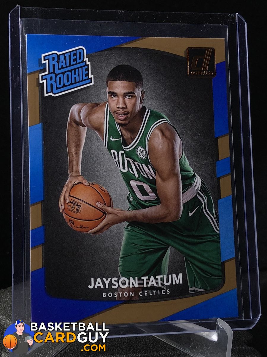 Jayson Tatum RC 2017-18 Donruss #198 Rated Rookie – BasketballCardGuy.com