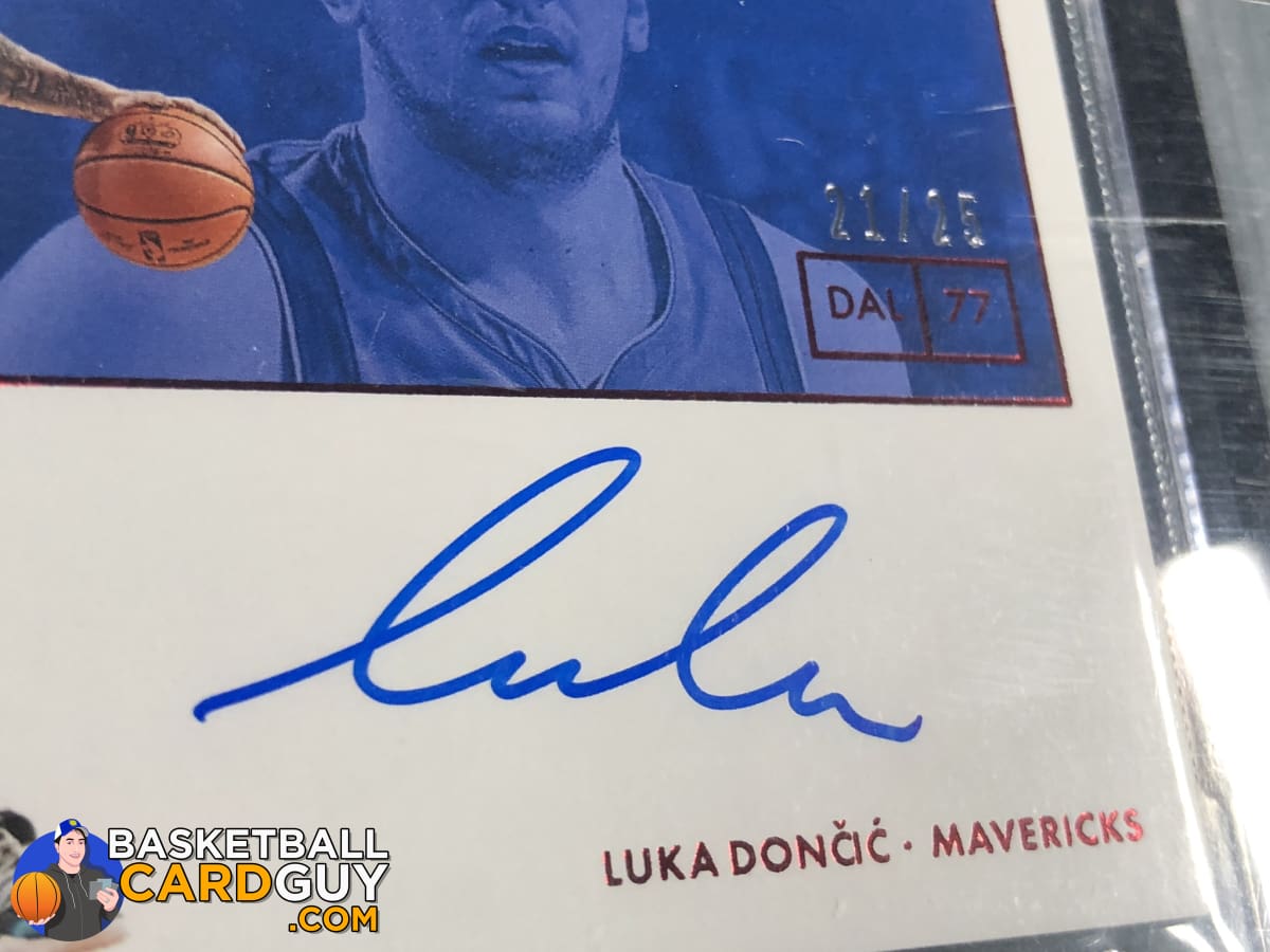 Luka Doncic 2018-19 Panini Encased Slabbed Signatures Red #/25 BGS 9 A ...