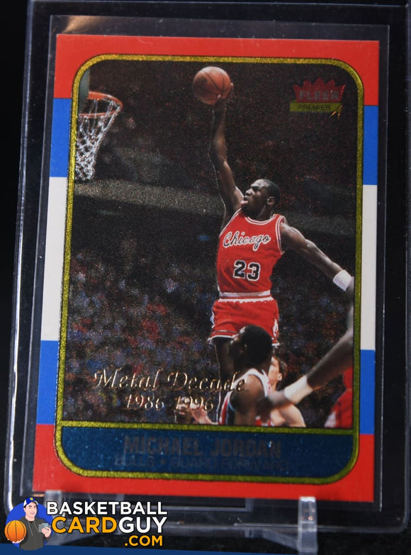 Michael Jordan 1996-97 Metal Decade of Excellence #M4 Rookie Reprint ...
