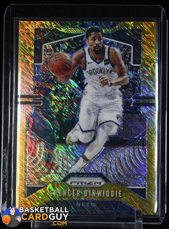 Spencer Dinwiddie 2019-20 Panini Prizm Prizms Premium Gold Shimmer #/1 ...