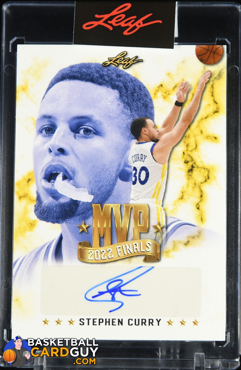 Stephen Curry 2022 Finals MVP Autograph Leaf Direct /316 Basketball