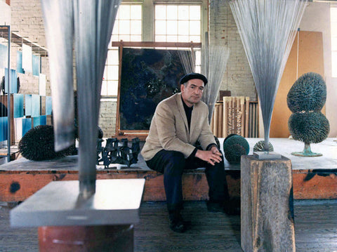 Harry Bertoia in his Studio