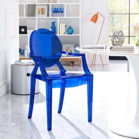 Ghost Chair in Blue - DeskRiser.com