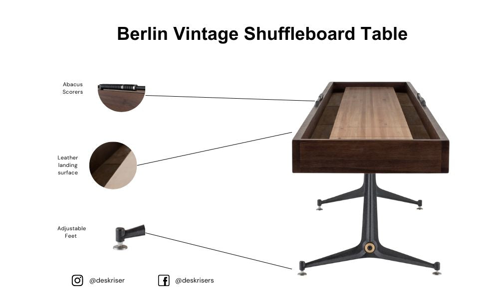 Berlin Vintage Shuffleboard Table