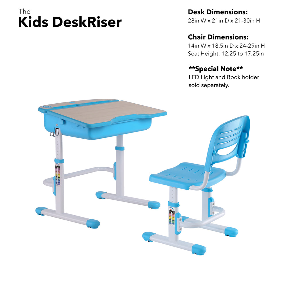 height of kids desk