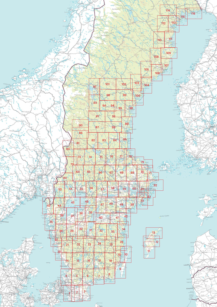 Nordtedts- série au 1/50 000