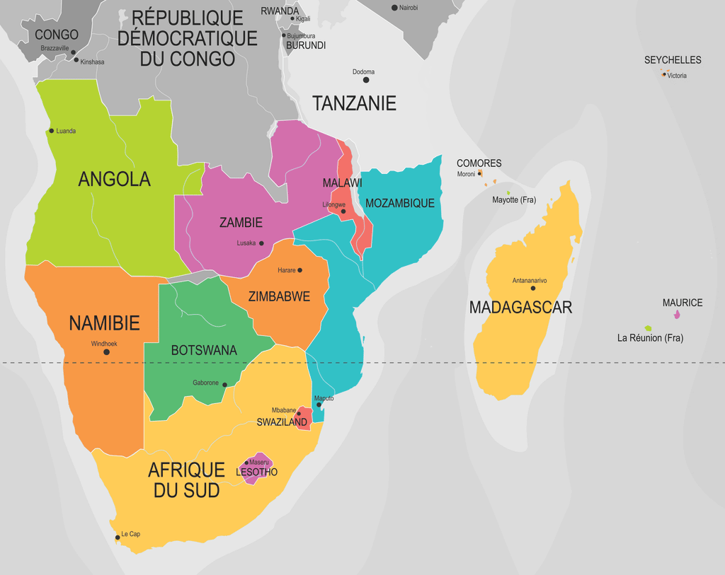 afrique australe carte Afrique Australe La Compagnie Des Cartes afrique australe carte