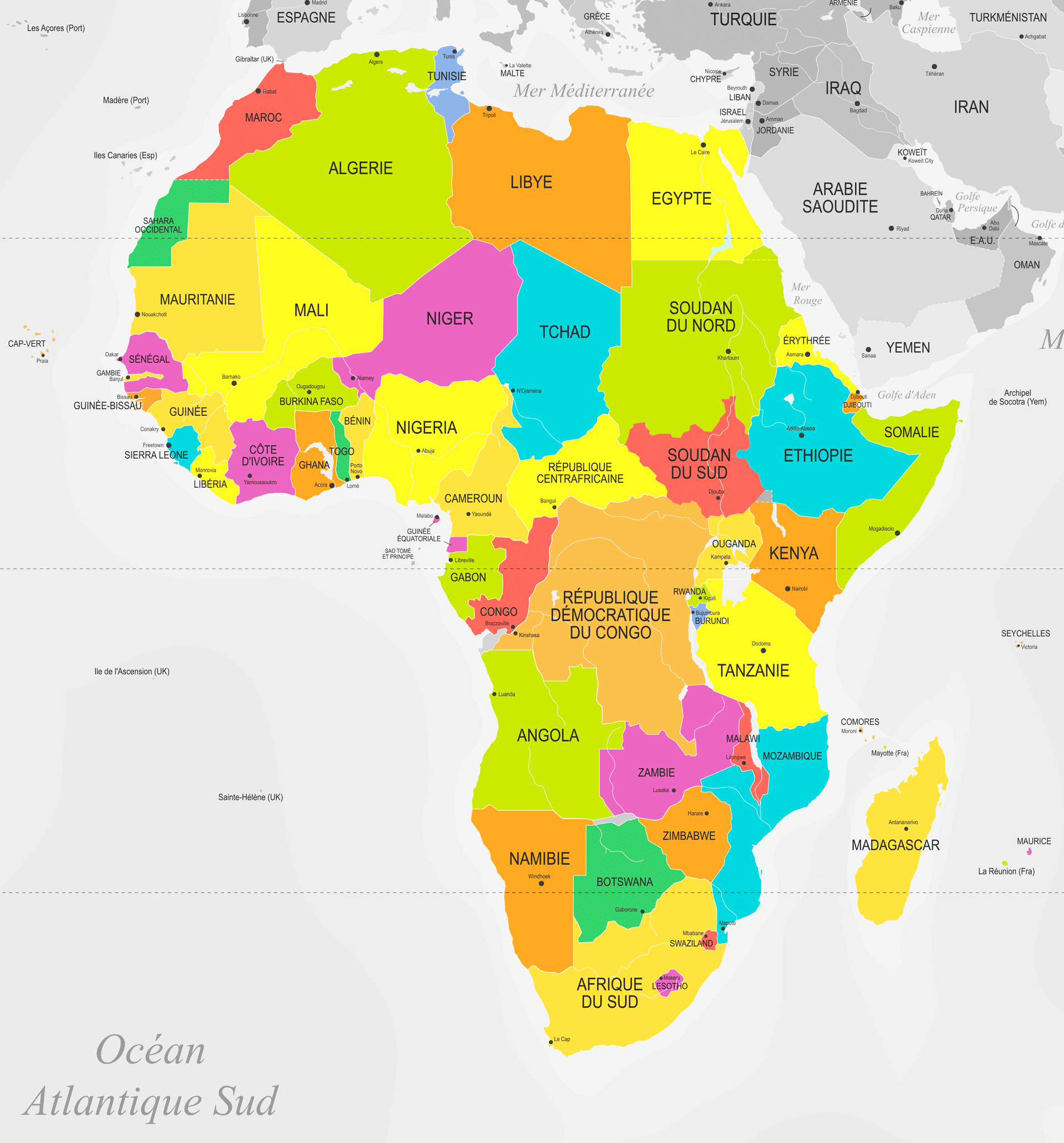 atlas carte afrique