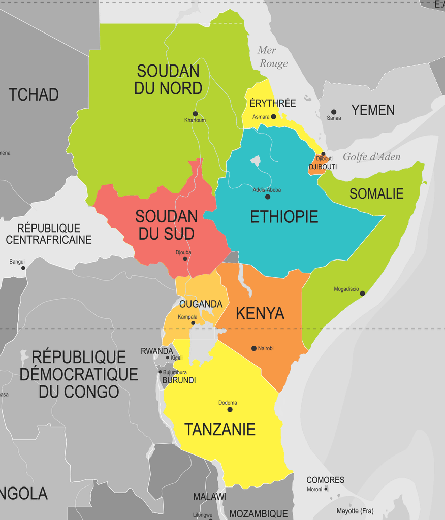 Afrique De Lest La Compagnie Des Cartes