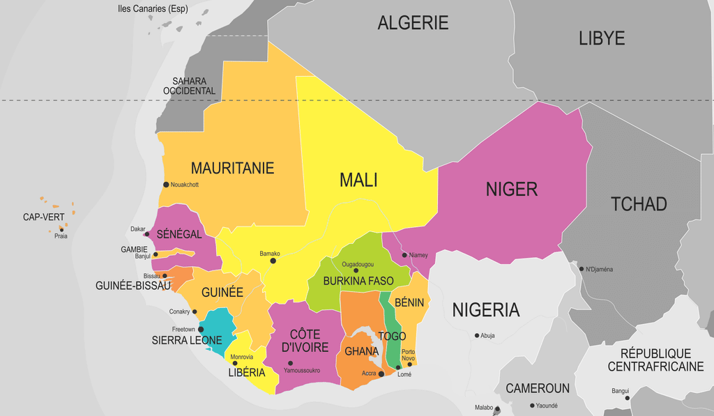 carte de l afrique occidentale Afrique De L Ouest La Compagnie Des Cartes carte de l afrique occidentale