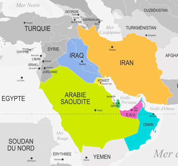 Golfe Persique La Compagnie Des Cartes