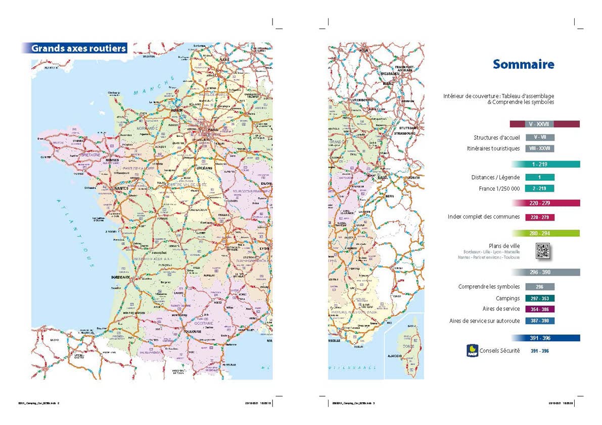 Spiral Road Atlas France In Motorhome And Van 2022 Michelin La Compagnie Des Cartes Le 8606