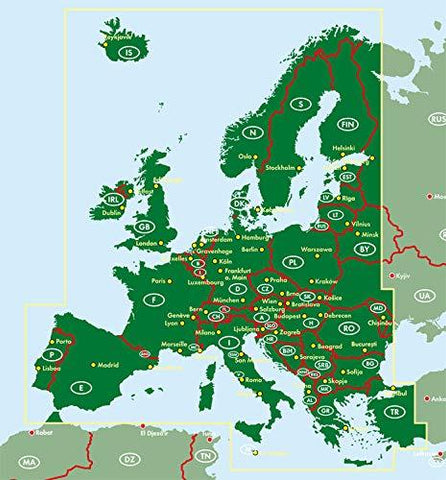 Carte murale à gratter (en anglais) - European Football Grounds