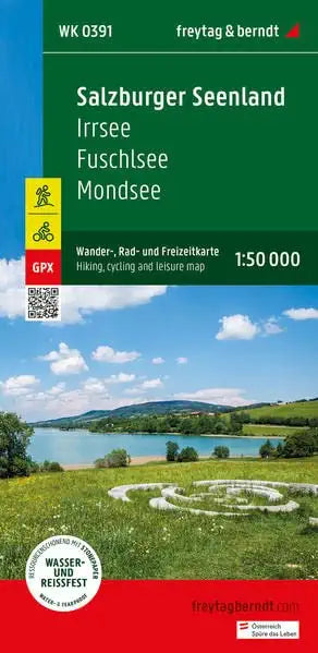 Carte de randonnée - Salzburger Seenland, Irrsee, Fuschlsee (Autriche), n° WK391 | Freytag & Berndt carte pliée Freytag & Berndt 