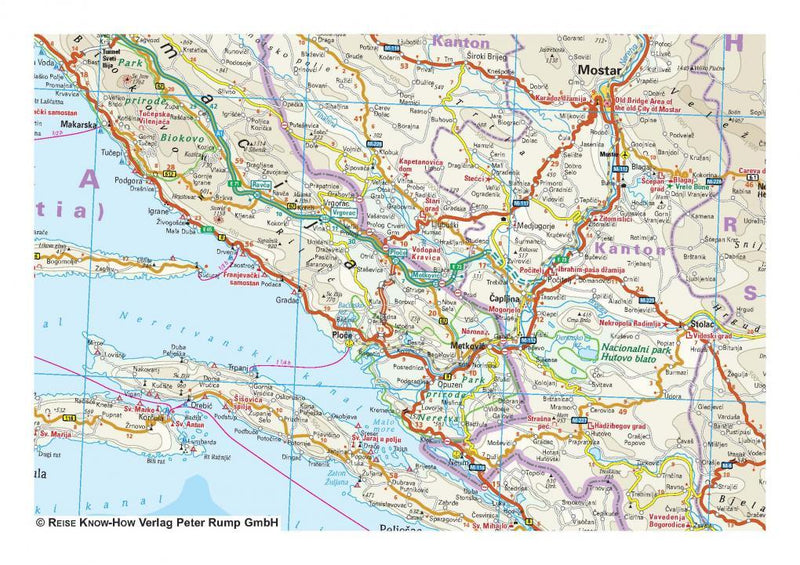 Road Map - Bosnia and Herzegovina & Montenegro | Reise Know-How – La ...