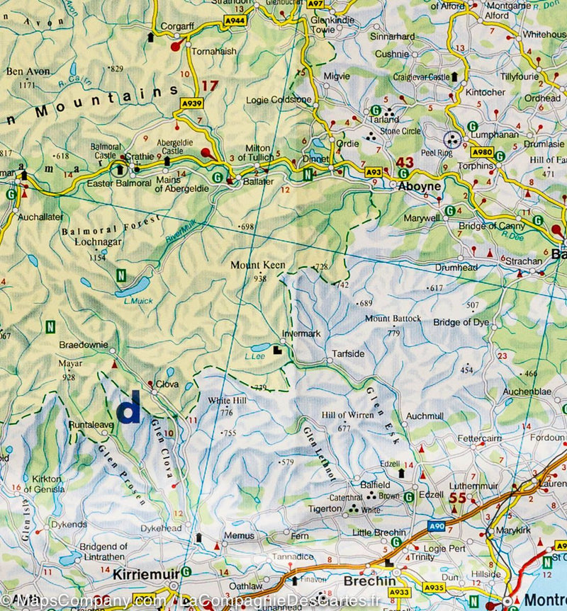 Carte routière - Ecosse & Angleterre du Nord | Freytag & Berndt carte pliée Freytag & Berndt 