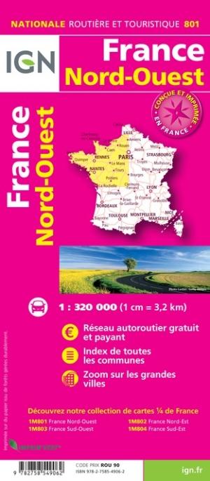 Carte Routiere France Nord Ouest Ign La Compagnie Des Cartes Le Voyage Et La Randonnee