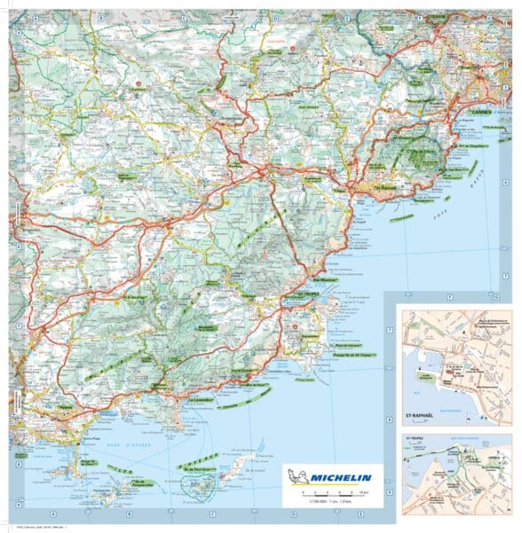 Plastifying Road Carte - coast Azur (Hyères, Cannes, Nice, Menton) | M ...