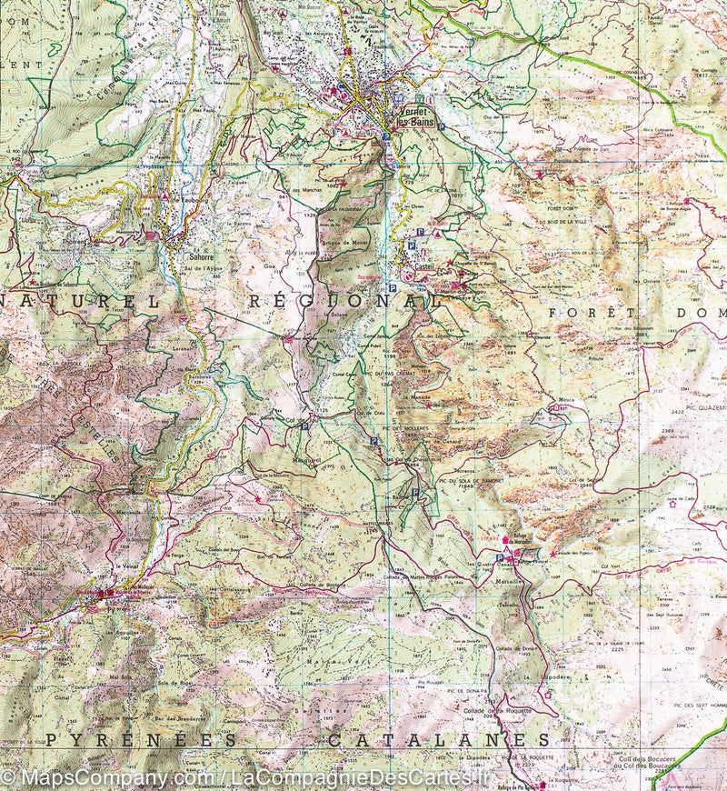 Carte Top 25 N 2349 Etr Resistante Massif Du Canigou Pyrenees La Compagnie Des Cartes Le Voyage Et La Randonnee