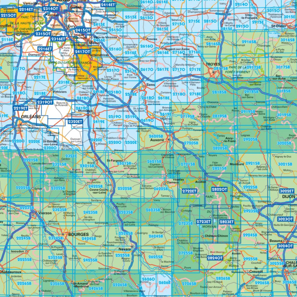 Carte Top 25 N 2723 Et Chateau Chinon Lac Des Settons Et Pnr Du Mo La Compagnie Des Cartes Le Voyage Et La Randonnee