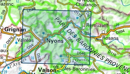 Carte Top 25 N 3139 Ot Nyons Remuzat Baronnies Ign La Compagnie Des Cartes Le Voyage Et La Randonnee