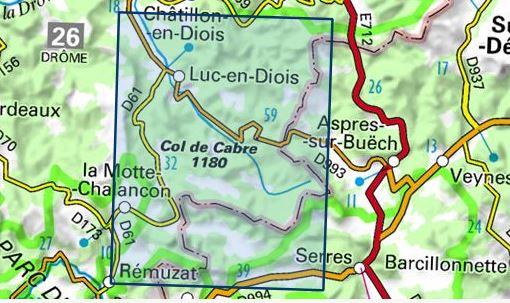 Carte Top 25 N 3238 Ot Luc En Diois Valdrome Col De Cabre Ign La Compagnie Des Cartes Le Voyage Et La Randonnee