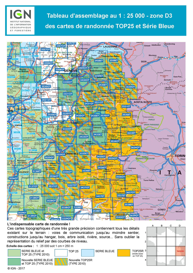 Carte Top 25 N 3430 Ot Mont Saleve St Julien En Genevois Annemas La Compagnie Des Cartes Le Voyage Et La Randonnee