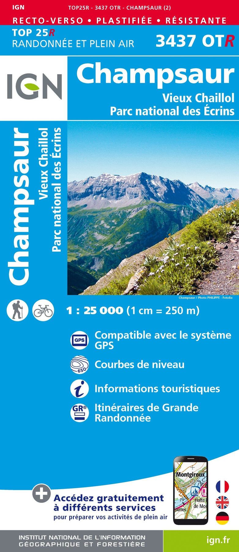 Carte Top 25 N 3437 Otr Resistante Champsaur Vieux Chaillol Pn La Compagnie Des Cartes Le Voyage Et La Randonnee